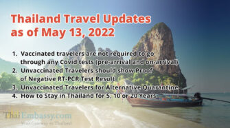 Thailand Travel Updates for May 13