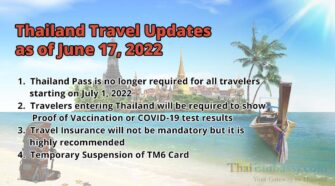 Thailand Travel Updates as of June 17
