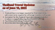Thailand Travel Updates for June 2022