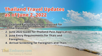 Thailand Travel Updates for June 2022