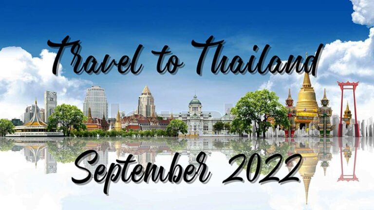 thailand travel september 2022